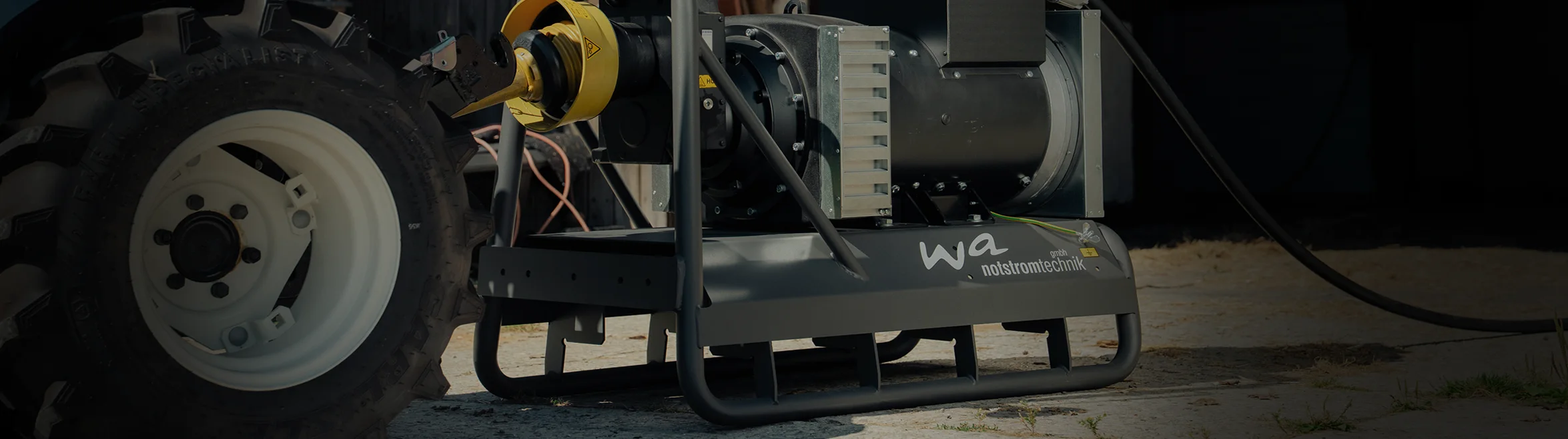 Zapfwellenstromerzeuger am Traktor 19 - 135 kVA