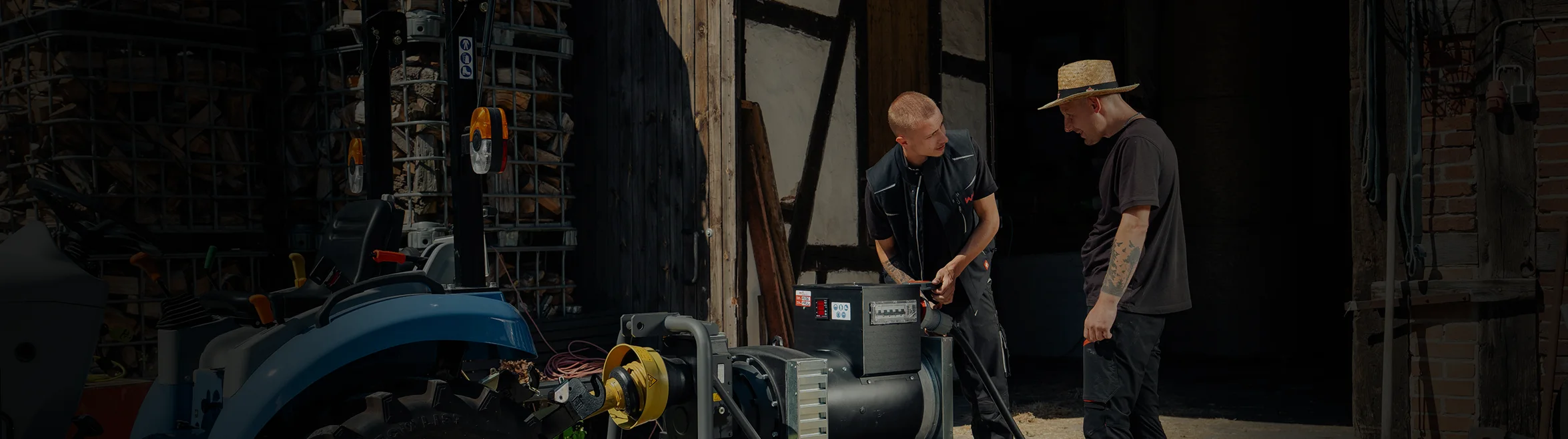 Zapfwellenstromerzeuger am Traktor 19 - 135 kVA